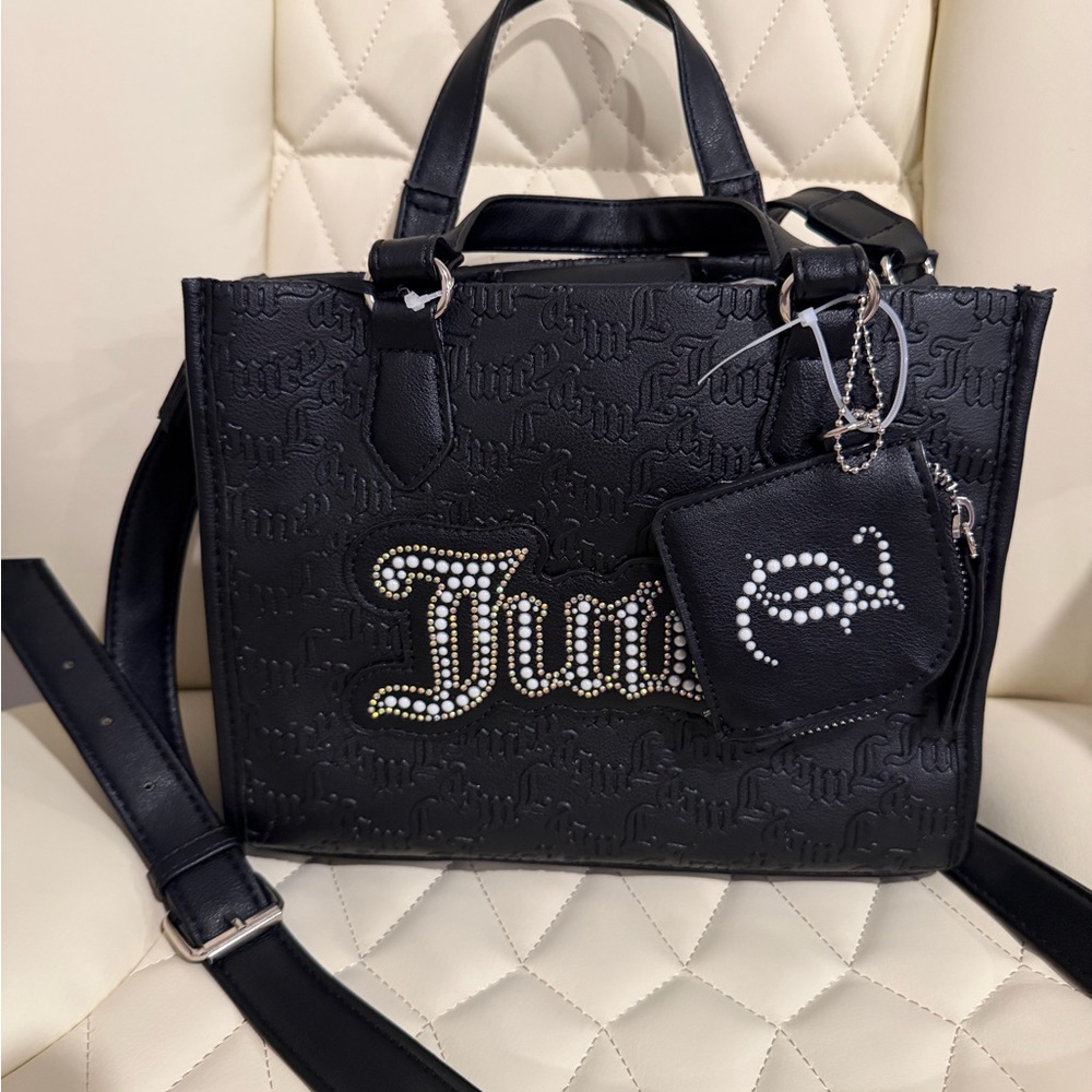 Juicy Couture Black Tote with Embellished Logo - Picture 5 of 5